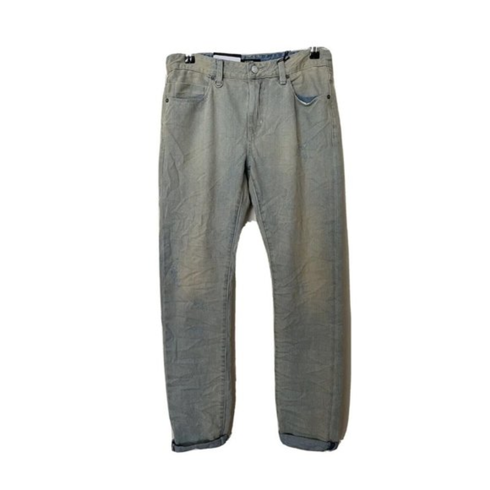 NWT Neuw Slim Slouch Faded Blue Boyfriend Jeans Women’s Size 4 Grunge‎ Distress